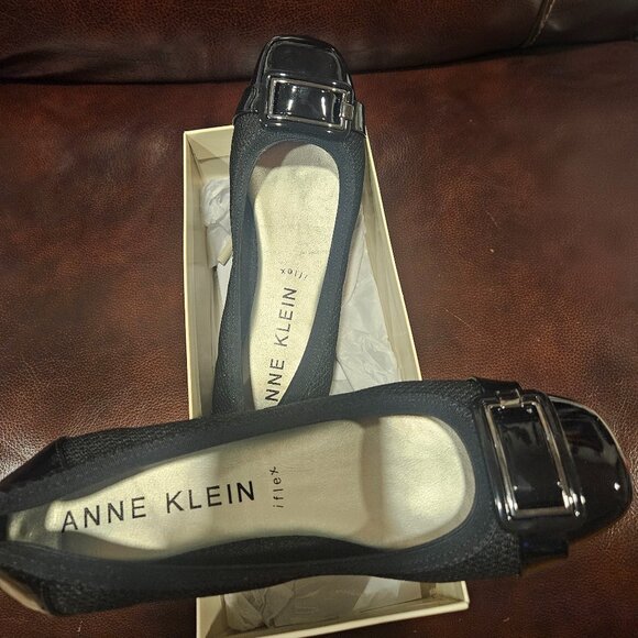 New Stylish Anne Klein Black Flats | All-Day Comfort Unice 9.5M - Picture 1 of 5